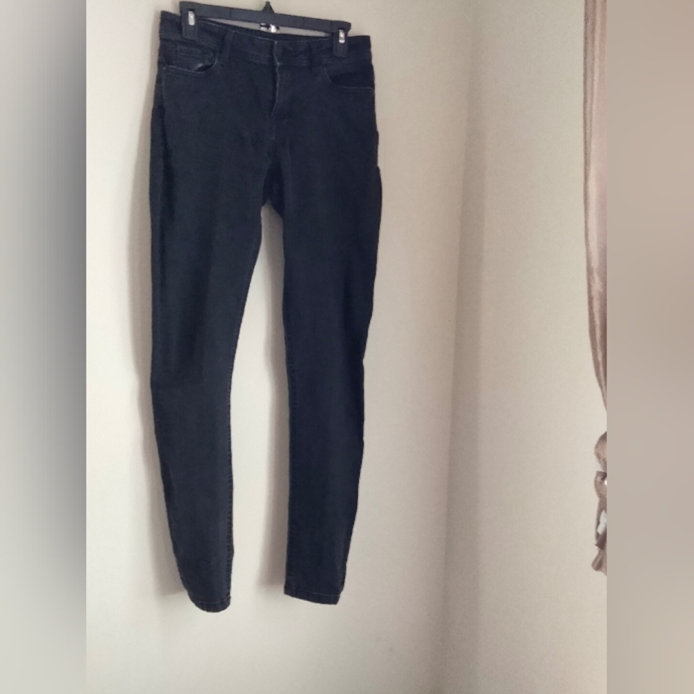 Metaphor Jeans Women 8 Black Skinny Denim Gothic Academia Casual Y2K Fall Party